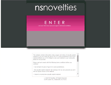 Tablet Screenshot of nsnovelties.com